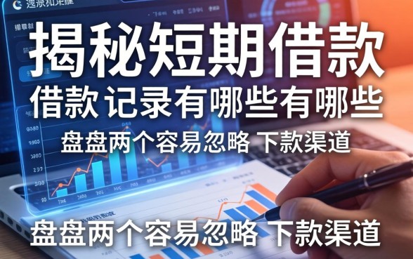 揭秘短期借款的记录有哪些，盘点两个容易忽略的下款渠道