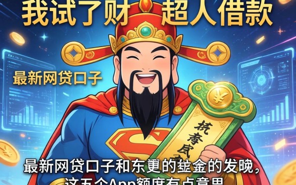 我试了财神超人借款和最新网贷口子，发现这五个app的额度有点意思