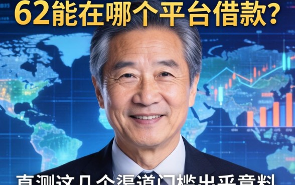62岁能在哪个平台借款？实测这几个渠道门槛出乎意料