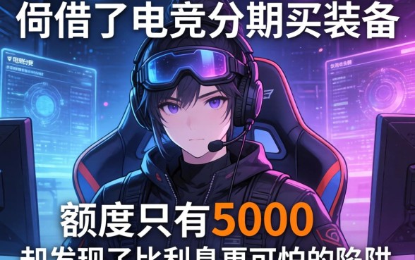 我借了电竞分期买装备，额度只有5000，却发现了比利息更可怕的陷阱
