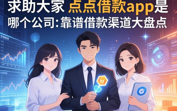 求助大家，点点借款app是哪个公司的？靠谱借款渠道大盘点
