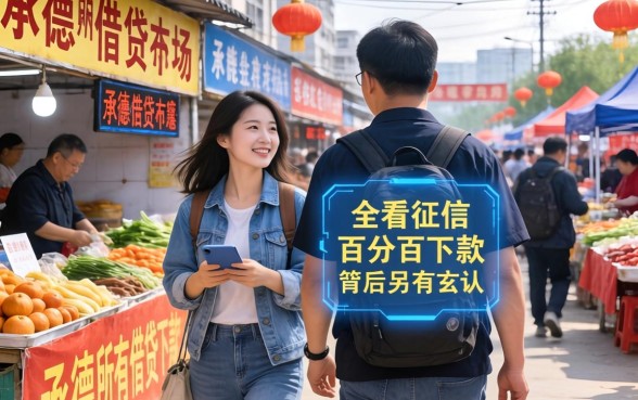 我走访了承德所有借贷市场,发现那些不看征信百分百下款的软件背后另有玄机