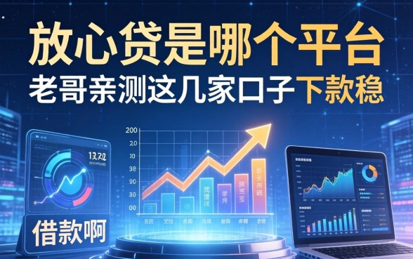 放心贷是哪个平台的借款啊？老哥亲测这几家口子下款稳
