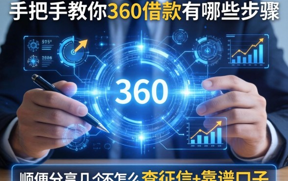 手把手教你360借款有哪些步骤，顺便分享几个不怎么查征信的靠谱口子