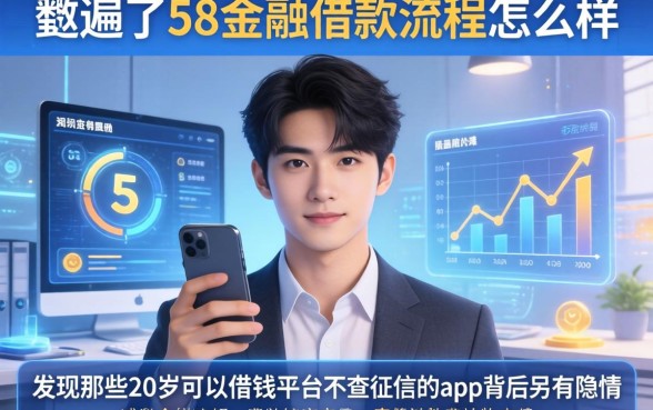 我翻遍了58金融借款流程怎么样，发现那些20岁可以借钱平台不查征信的app背后另有隐情