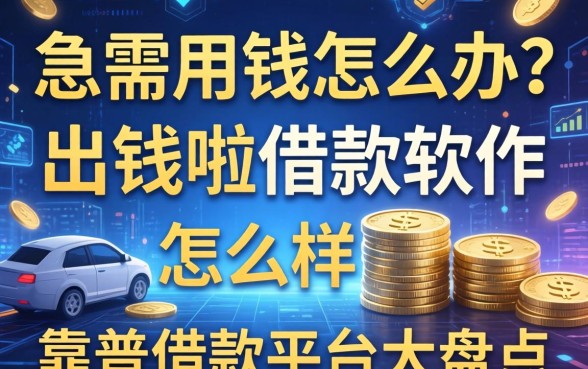 急需用钱怎么办？出钱啦借款软件怎么样？靠谱借款平台大盘点