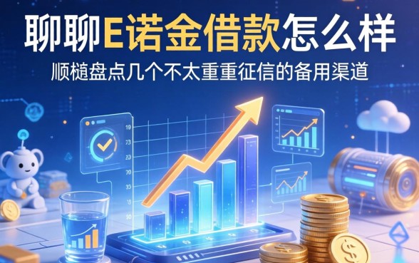 聊聊E诺金借款怎么样，顺便盘点几个不太看重征信的备用渠道