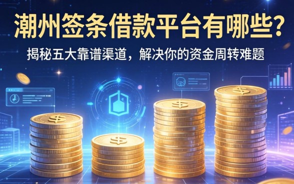 潮州签条借款平台有哪些？揭秘五大靠谱渠道，解决你的资金周转难题