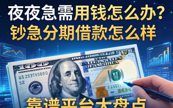 深夜急需用钱怎么办？钞急分期借款怎么样？靠谱平台大盘点