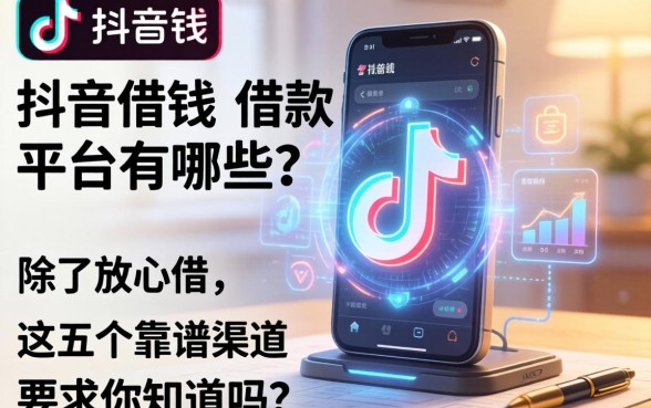 抖音借钱的借款平台有哪些？除了放心借，这五个靠谱渠道你知道吗？