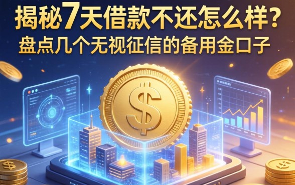 揭秘7天借款不还怎么样？盘点几个无视征信的备用金口子