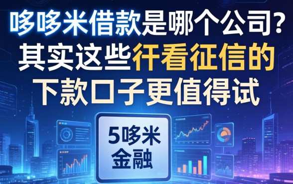 哆哆米借款是哪个公司？其实这些不看征信的下款口子更值得试