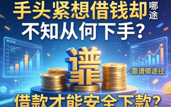 手头紧想借钱却不知从何下手？靠谱的途径有哪些借款才能安全下款？