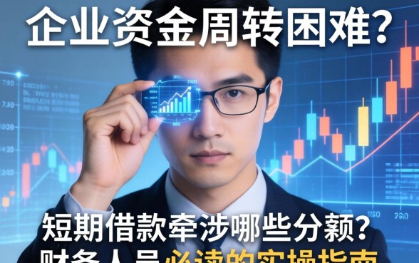 企业资金周转困难？短期借款牵涉哪些分录？财务人员必读的实操指南