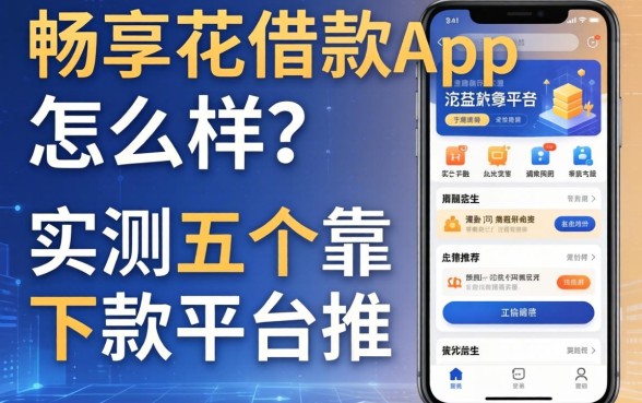 畅享花借款app怎么样？实测五个靠谱下款平台推荐
