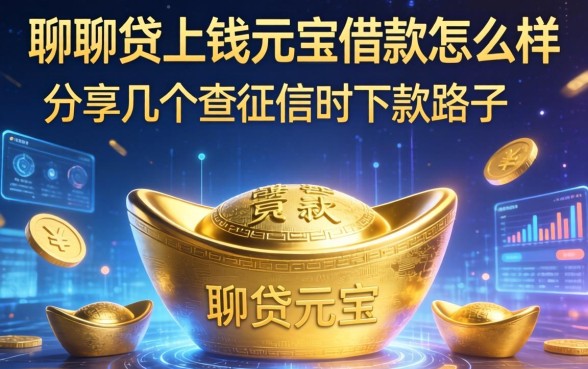 聊聊贷上钱元宝借款怎么样，分享几个不查征信的下款路子