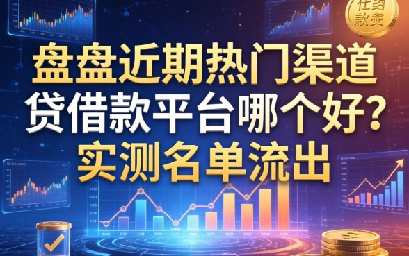 盘点近期热门渠道：贷借款平台哪个好？实测名单流出