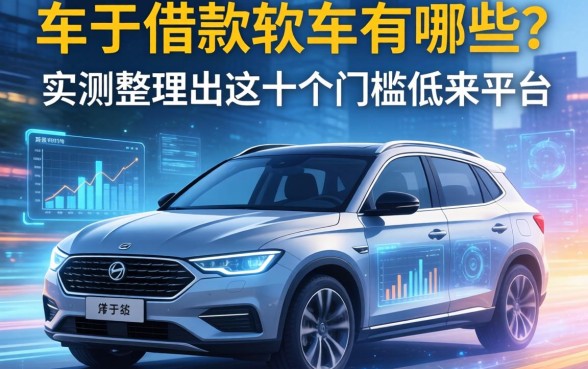 车子借款软件有哪些？实测整理出这十个门槛低的平台
