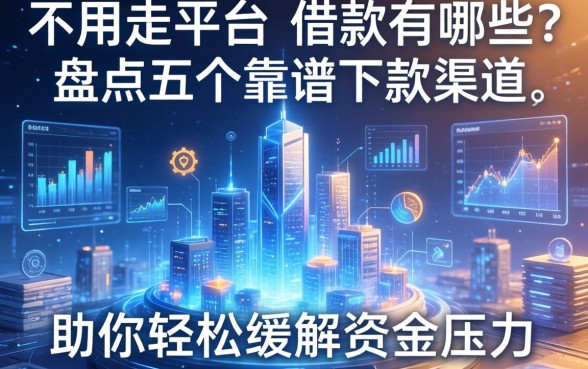 不用走平台的借款有哪些？盘点五个靠谱下款渠道，助你轻松缓解资金压力