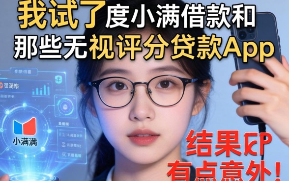 我试了度小满借款和那些无视评分的贷款app，结果有点意外
