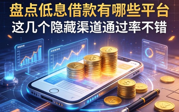 盘点低息借款有哪些平台，这几个隐藏渠道通过率不错