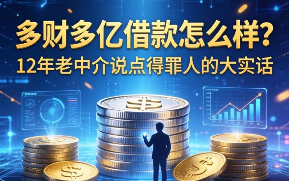 多财多亿借款怎么样？12年老中介说点得罪人的大实话