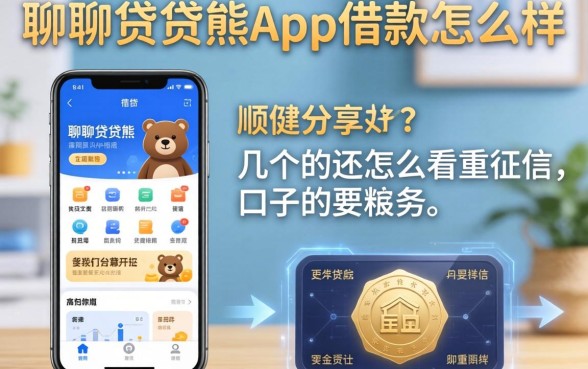 聊聊贷贷熊app借款怎么样，顺便分享几个不怎么看重征信的口子
