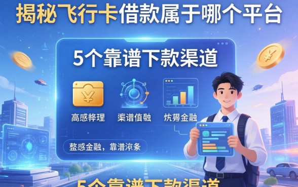 揭秘飞行卡借款属于哪个平台，整理了5个靠谱下款渠道