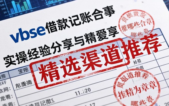vbse借款记账凭证盖哪些章？实操经验分享与精选渠道推荐