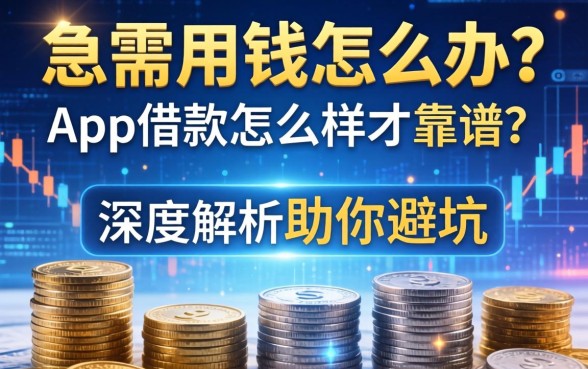 急需用钱怎么办？app借款怎么样才靠谱？深度解析助你避坑