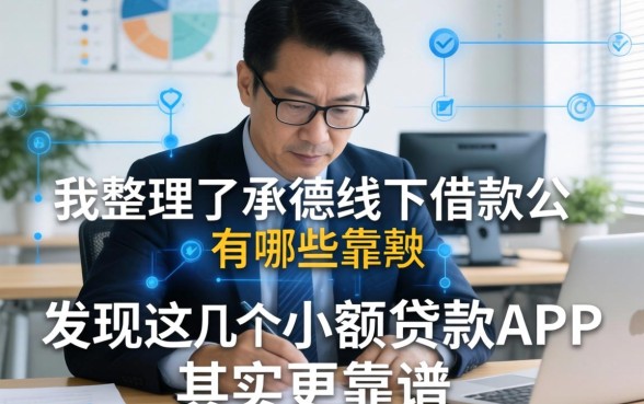 我整理了承德线下借款公司有哪些，发现这几个小额贷款app其实更靠谱
