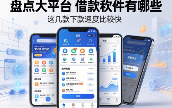 盘点大平台的借款软件有哪些，这几款下款速度比较快