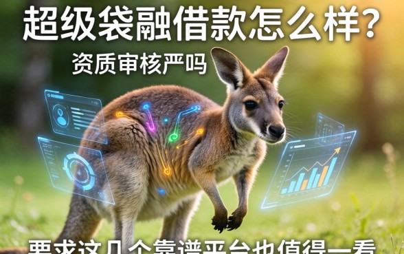 超级袋鼠借款怎么样？资质审核严吗？这几个靠谱平台也值得一看