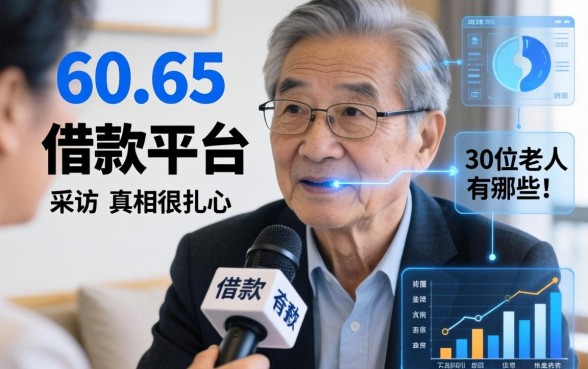 60到65岁借款平台有哪些？我采访了30位老人，真相很扎心