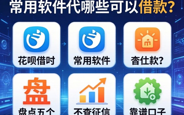 除了花呗借呗，常用软件哪些可以借款？盘点五个不查征信的靠谱口子