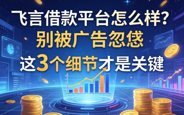 飞言借款平台怎么样？别被广告忽悠，这3个细节才是关键