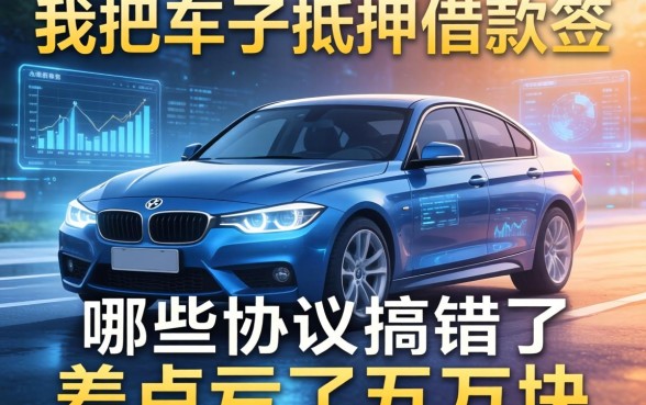 我把车子抵押借款签哪些协议搞错了，差点亏了五万块