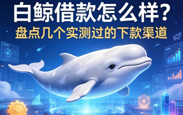 白鲸借款怎么样？盘点几个实测过的下款渠道