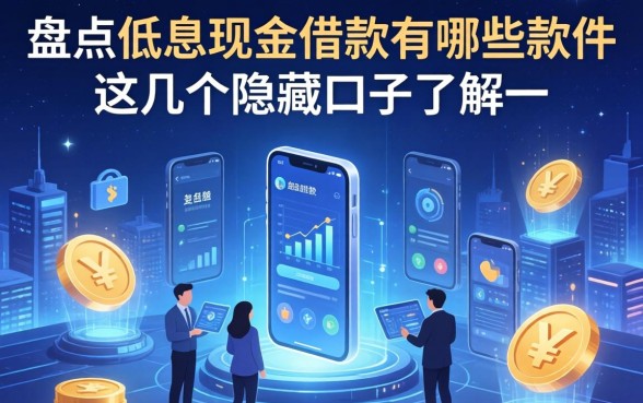 盘点低息现金借款有哪些软件，这几个隐藏口子了解一下