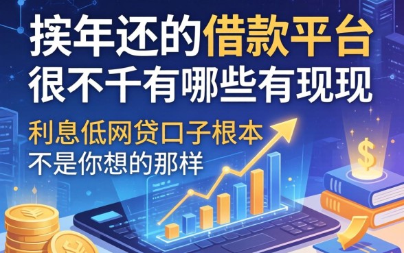 我整理了按年还的借款平台有哪些，发现利息低的网贷口子根本不是你想的那样