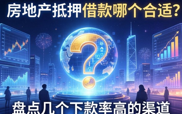 房产抵押借款哪个合适？盘点几个下款率高的渠道