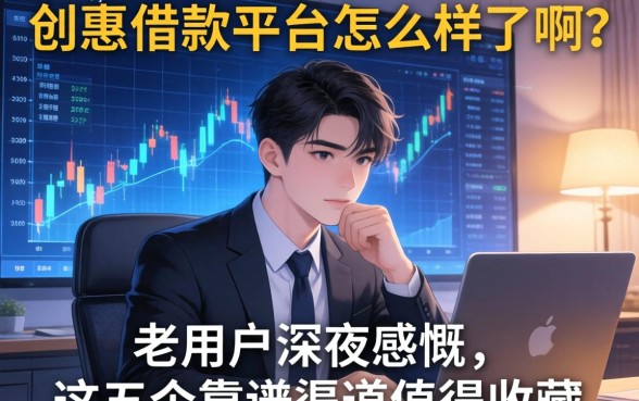 创惠借款平台怎么样了啊？老用户深夜感慨，这五个靠谱渠道值得收藏
