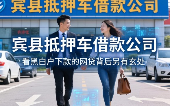 我走访了宾县抵押车借款公司，发现不看黑白户下款的网贷背后另有玄机