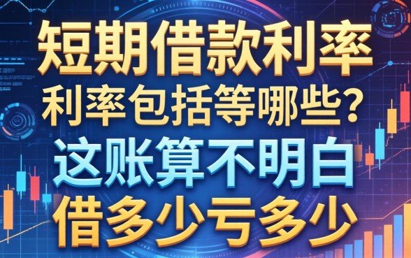 短期借款的利率包括哪些？这账算不明白，借多少亏多少