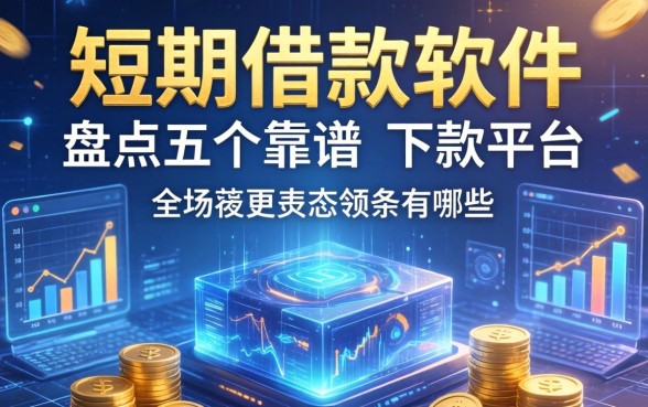 短期借款软件有哪些？盘点五个靠谱的下款平台