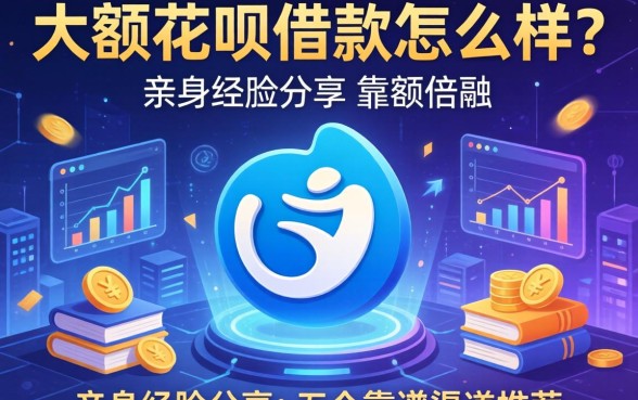 大额花呗借款怎么样？亲身经历分享与五个靠谱渠道推荐