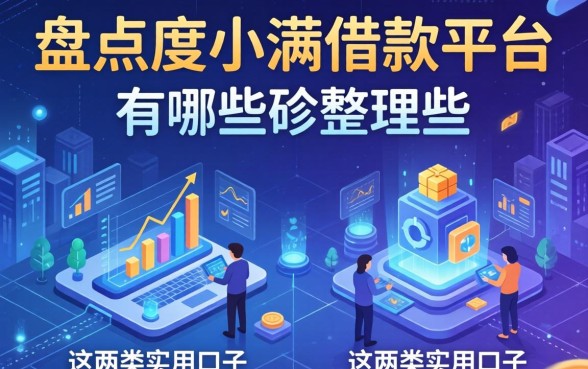盘点度小满借款平台有哪些，整理出这两类实用口子
