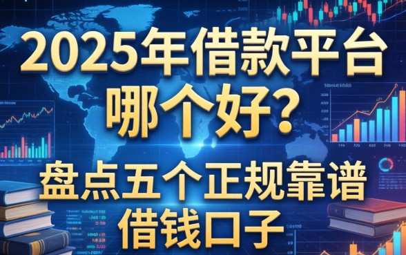 2025年借款平台哪个好？盘点五个正规靠谱的借钱口子
