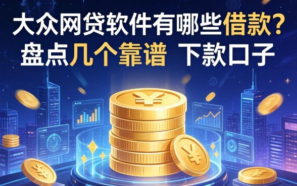 大众网贷软件有哪些可以借款？盘点几个靠谱的下款口子
