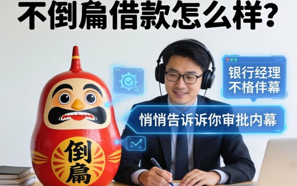 不倒翁借款怎么样？银行经理悄悄告诉你审批内幕
